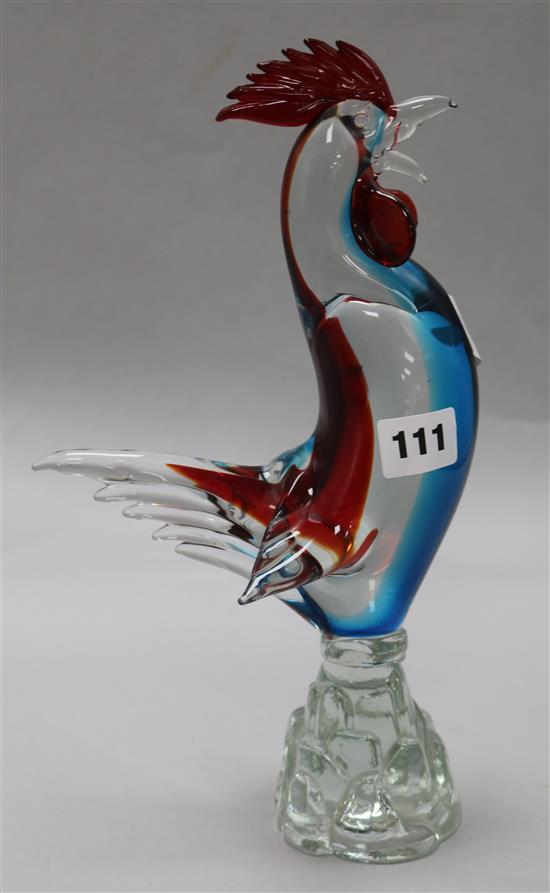 A Murano glass bird